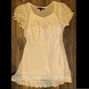 Vintage ivory Betsey Johnson textured dress